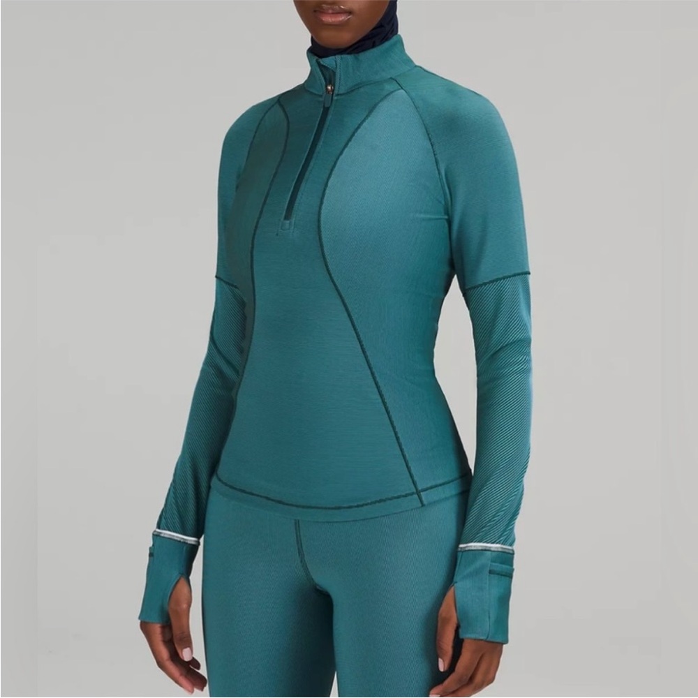 Lulu lemon Teal Long Sleeve Athletic Top